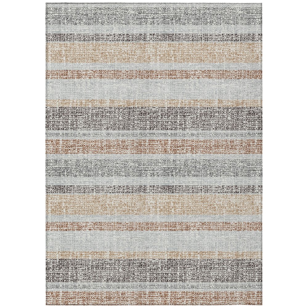 Machine Washable Indoor/Outdoor Chantille ACN2122 Gray 2'6" x 3'10" Rug. Picture 1