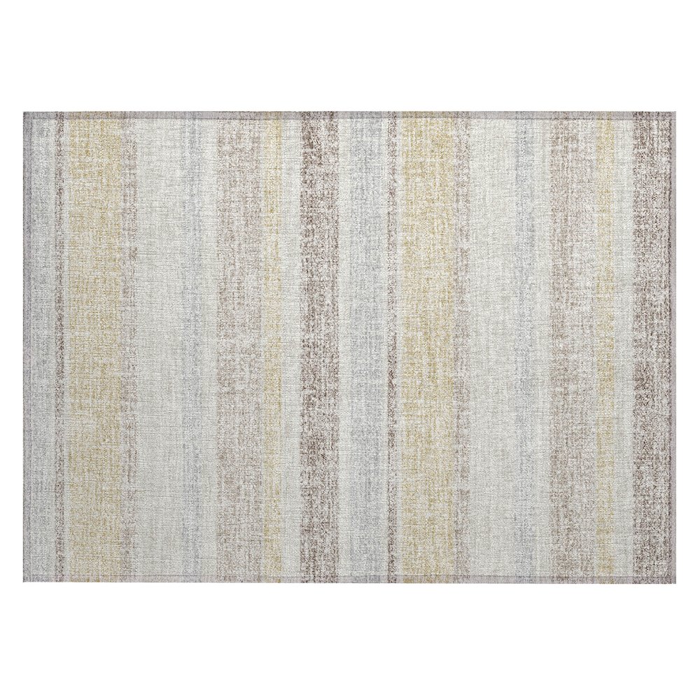 Machine Washable Indoor/Outdoor Chantille ACN2122 Ivory 1'8" x 2'6" Rug. Picture 1