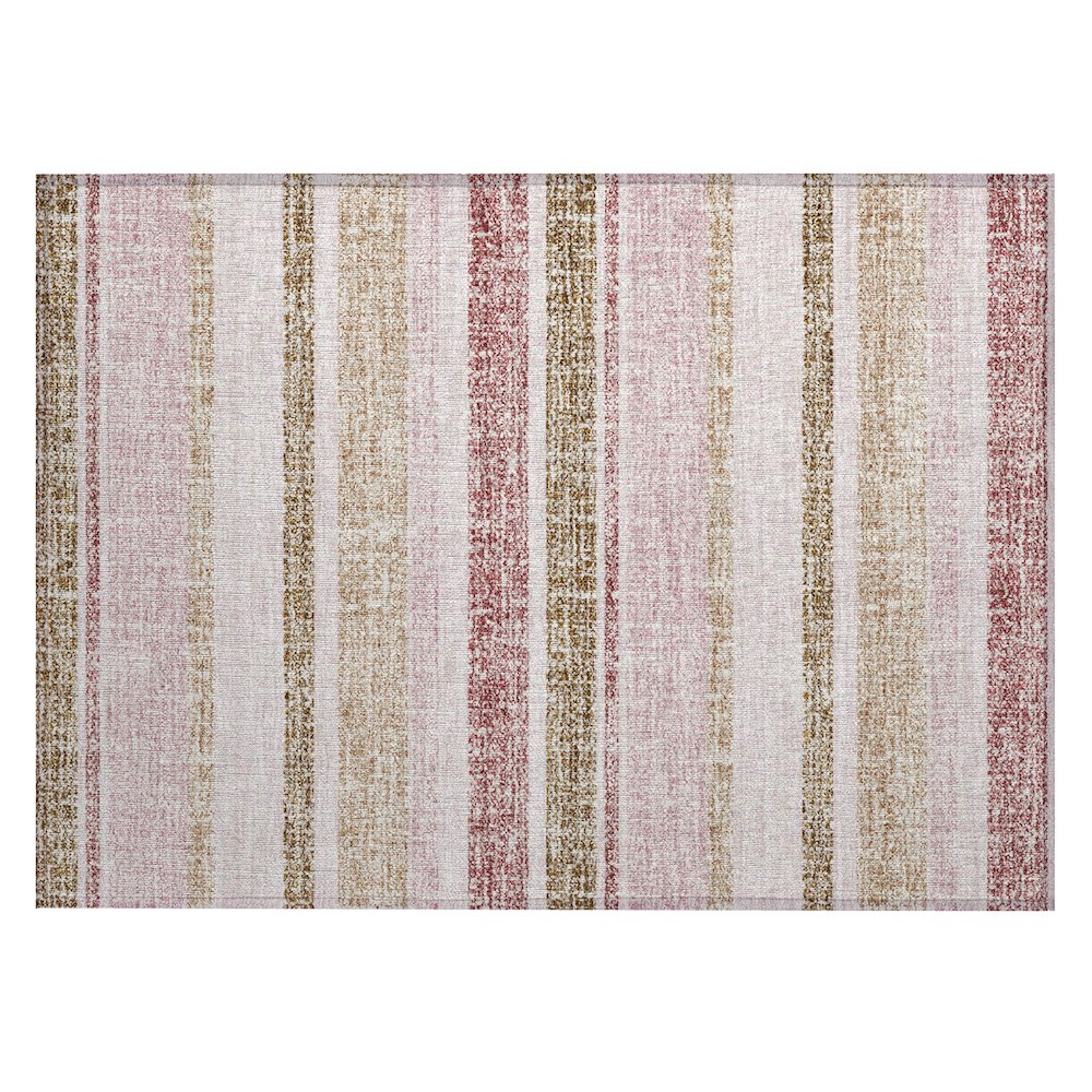 Machine Washable Indoor/Outdoor Chantille ACN2122 Pink 1'8" x 2'6" Rug. Picture 1