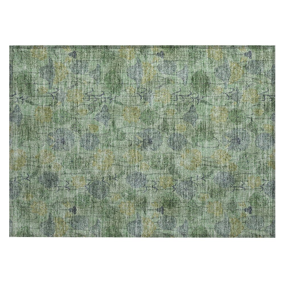 Machine Washable Indoor/Outdoor Chantille ACN2128 Aloe 1'8" x 2'6" Rug. Picture 1