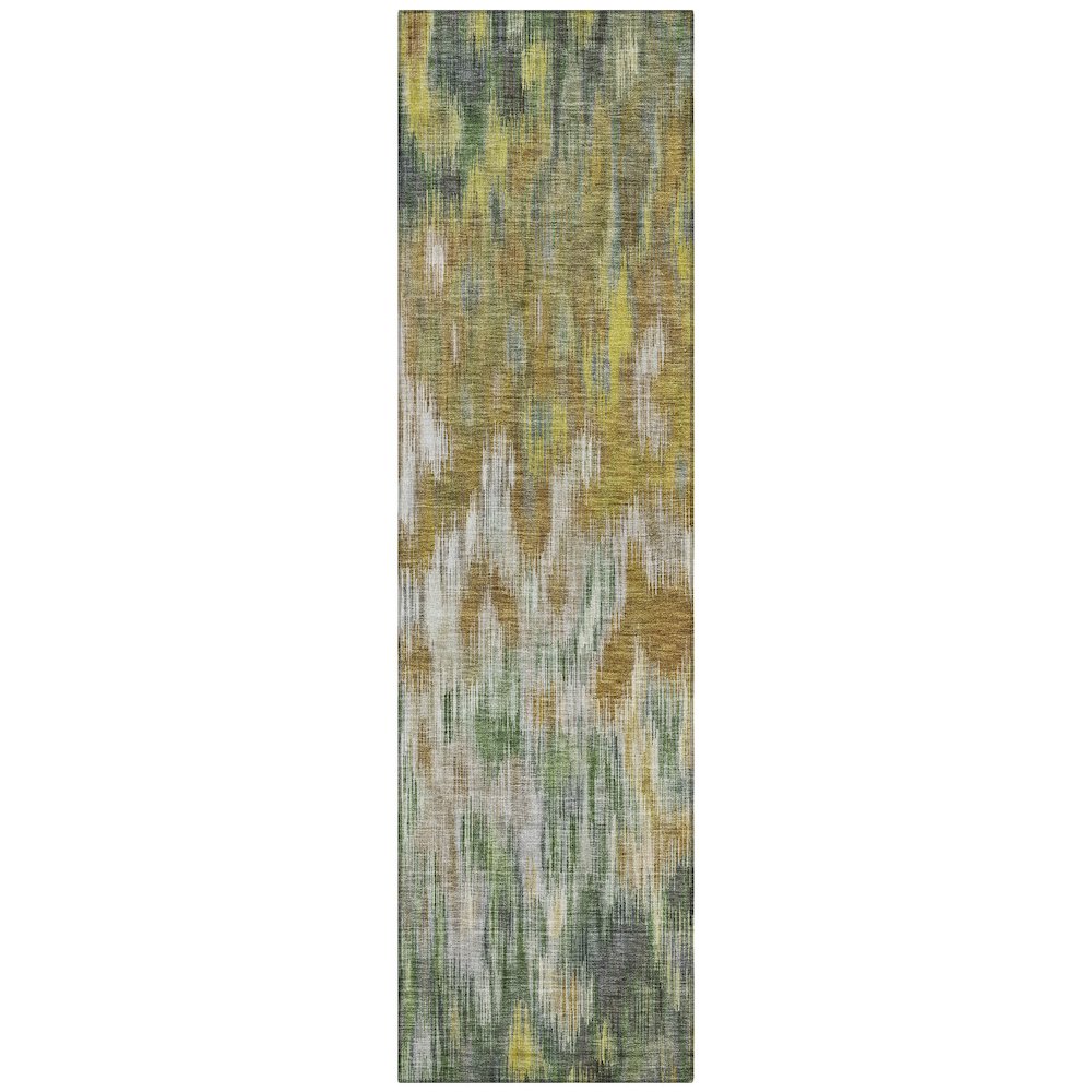 Machine Washable Indoor/Outdoor Chantille ACN2129 Brown 2'3" x 7'6" Runner Rug. Picture 1