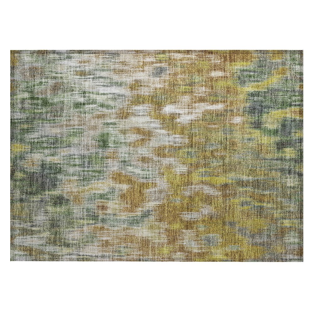 Machine Washable Indoor/Outdoor Chantille ACN2129 Brown 1'8" x 2'6" Rug. Picture 1