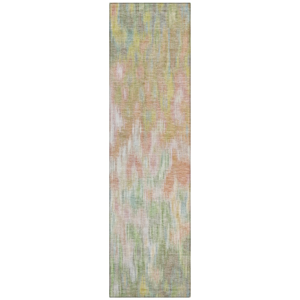 Machine Washable Indoor/Outdoor Chantille ACN2129 Coral 2'3" x 7'6" Runner Rug. Picture 1