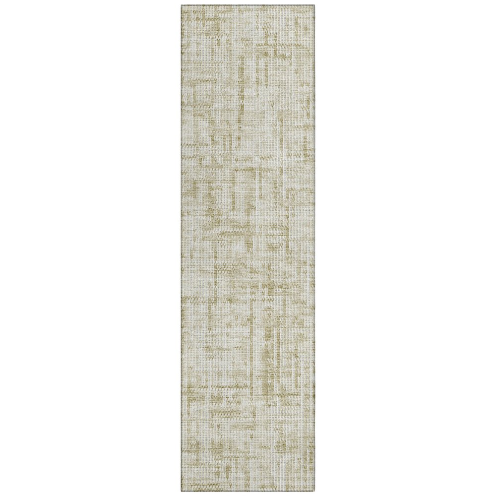 Machine Washable Indoor/Outdoor Chantille ACN2130 Beige 2'3" x 7'6" Runner Rug. Picture 1
