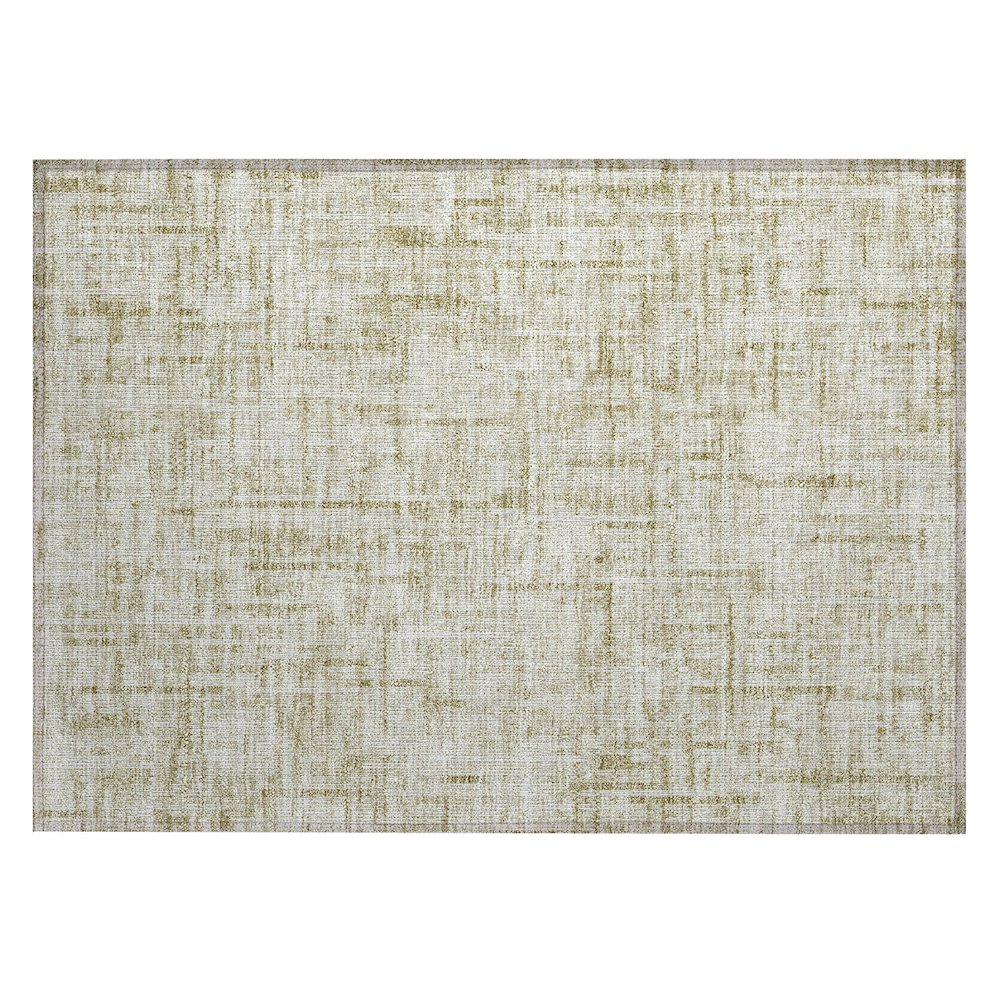 Machine Washable Indoor/Outdoor Chantille ACN2130 Beige 1'8" x 2'6" Rug. Picture 1