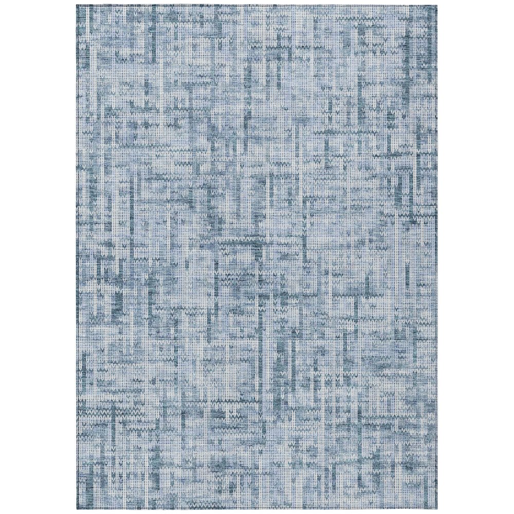 Machine Washable Indoor/Outdoor Chantille ACN2130 Blue 2'6" x 3'10" Rug. Picture 1