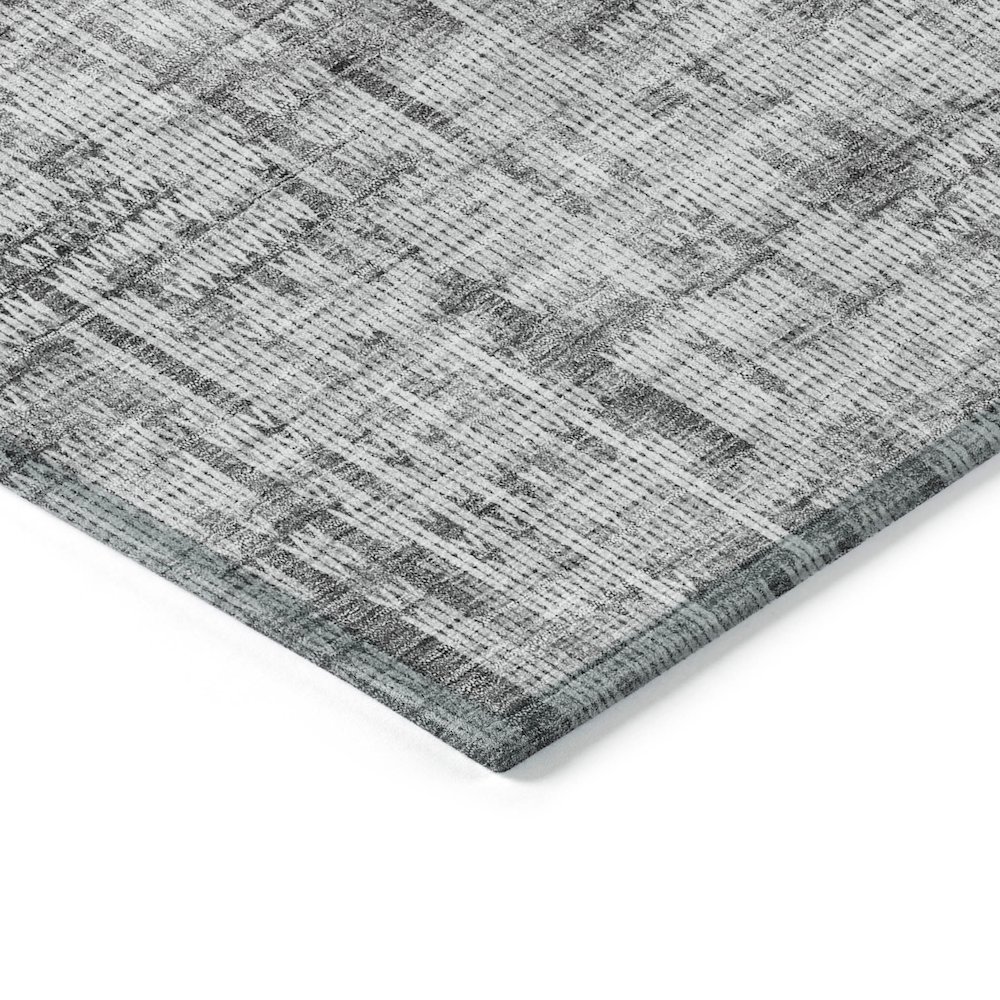 Machine Washable Indoor/Outdoor Chantille ACN2130 Gray 1'8" x 2'6" Rug. Picture 3