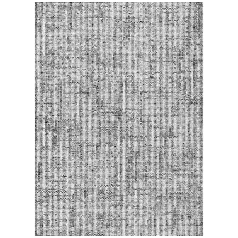 Machine Washable Indoor/Outdoor Chantille ACN2130 Gray 2'6" x 3'10" Rug. Picture 1