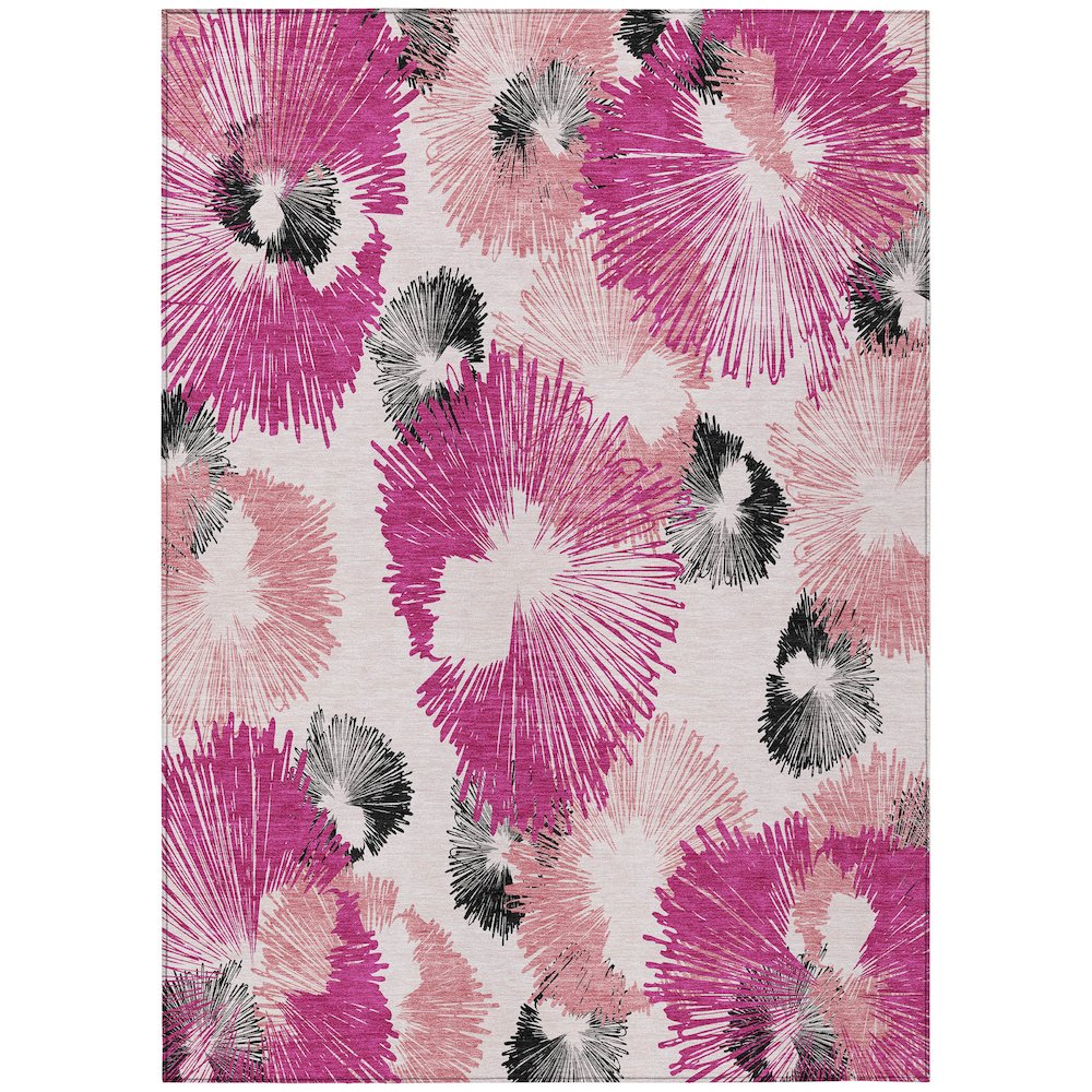 Machine Washable Indoor/Outdoor Chantille ACN2132 Pink 2'6" x 3'10" Rug. Picture 1