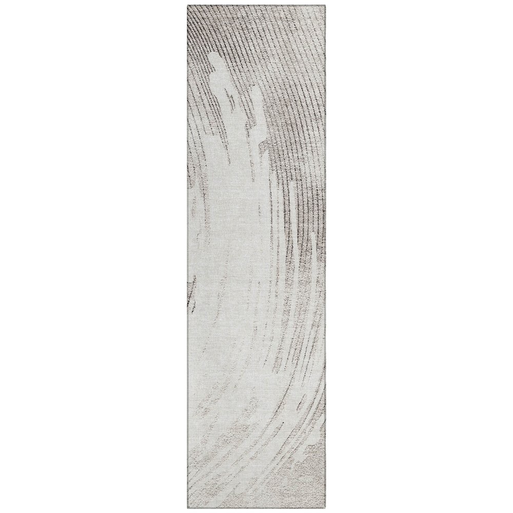 Machine Washable Indoor/Outdoor Chantille ACN2133 Ivory 2'3" x 7'6" Runner Rug. Picture 1