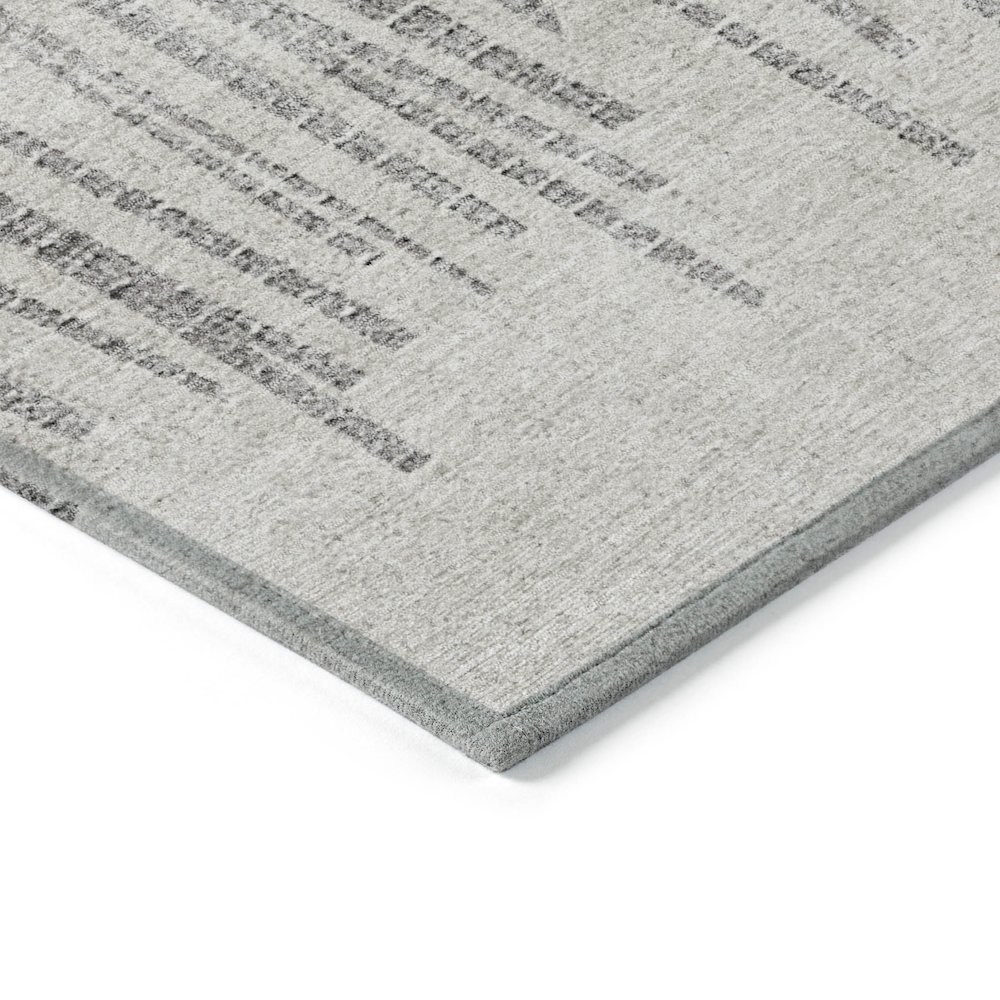Machine Washable Indoor/Outdoor Chantille ACN2135 Gray 1'8" x 2'6" Rug. Picture 3