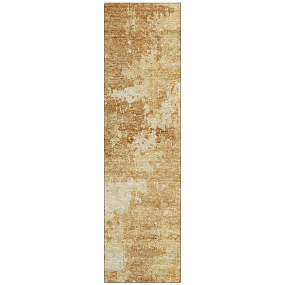 Machine Washable Indoor/Outdoor Chantille ACN2142 Copper 2'3" x 7'6" Runner Rug. Picture 1