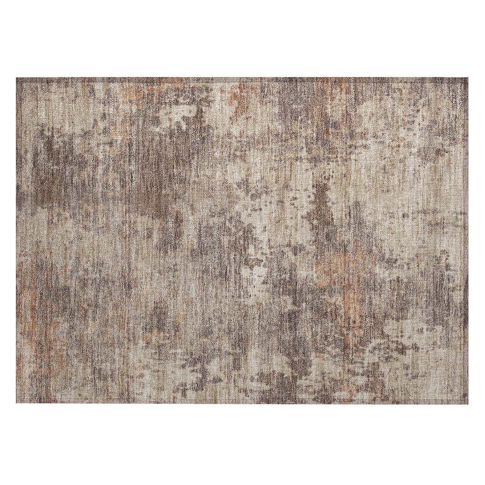 Machine Washable Indoor/Outdoor Chantille ACN2143 Brown 1'8" x 2'6" Rug. Picture 1