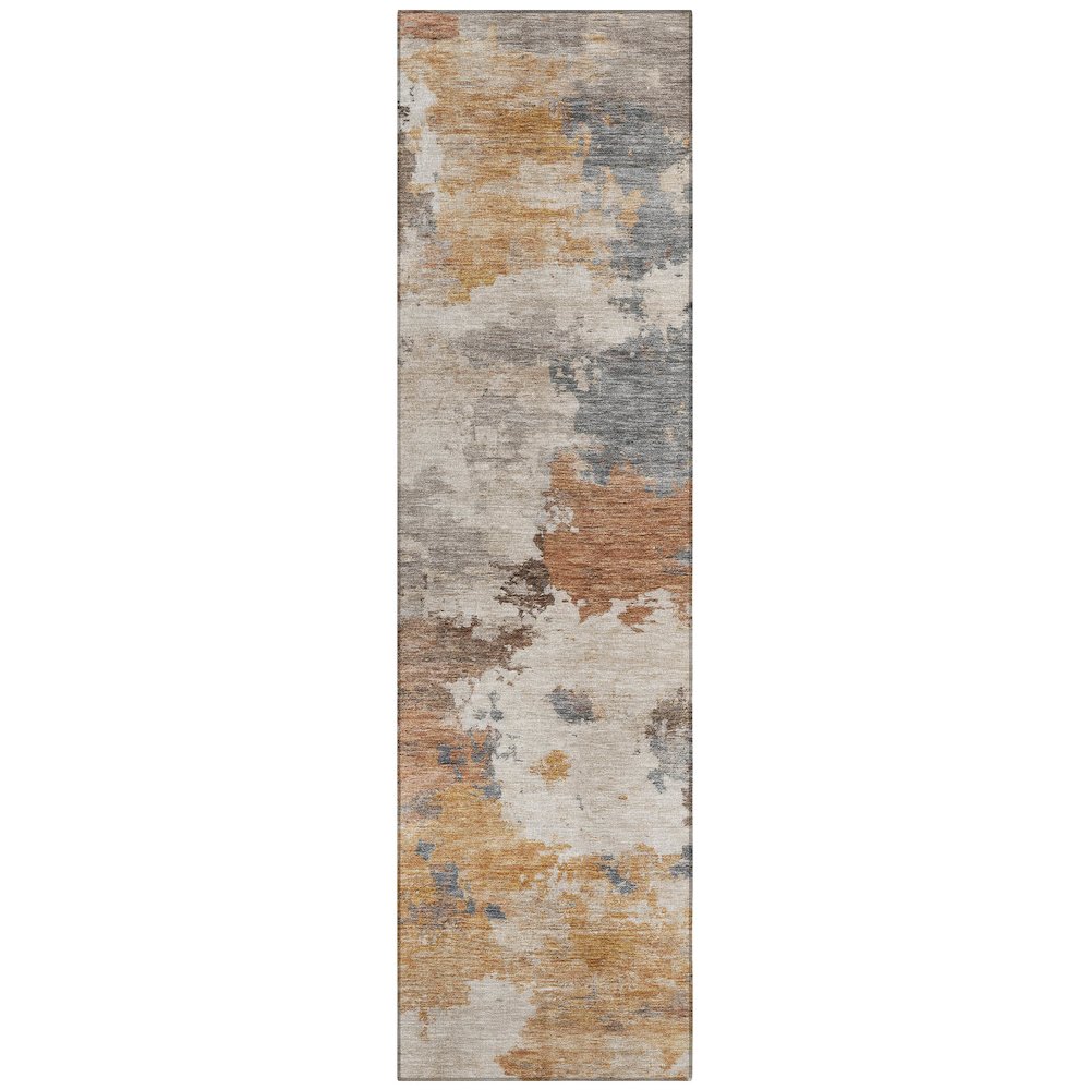 Machine Washable Indoor/Outdoor Chantille ACN2144 Paprika 2'3" x 7'6" Runner Rug. Picture 1