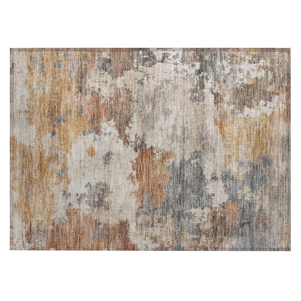 Machine Washable Indoor/Outdoor Chantille ACN2144 Paprika 1'8" x 2'6" Rug. Picture 1
