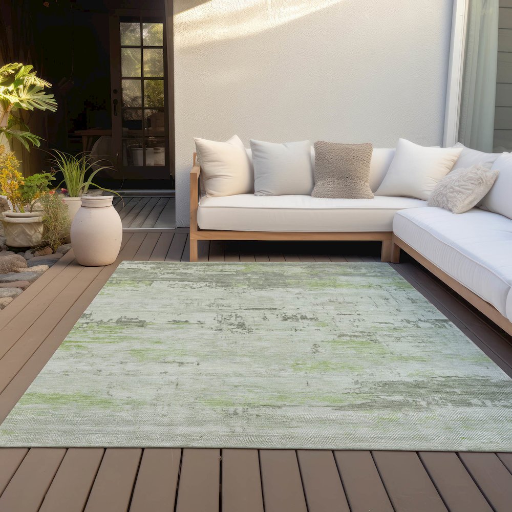 Machine Washable Indoor/Outdoor Chantille ACN2145 Aloe 2'6" x 3'10" Rug. Picture 7