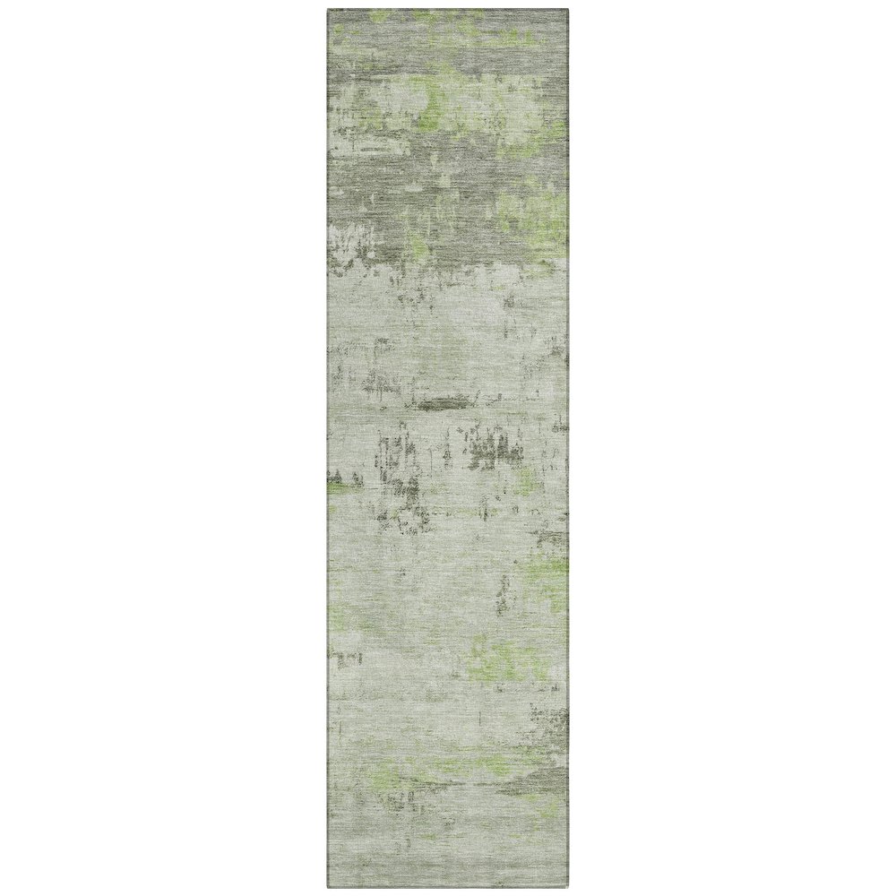 Machine Washable Indoor/Outdoor Chantille ACN2145 Aloe 2'3" x 7'6" Runner Rug. Picture 1