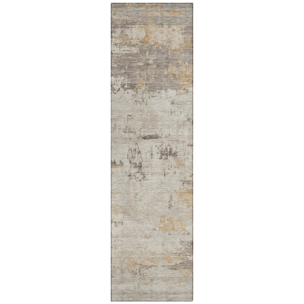 Machine Washable Indoor/Outdoor Chantille ACN2145 Putty 2'3" x 7'6" Runner Rug. Picture 1