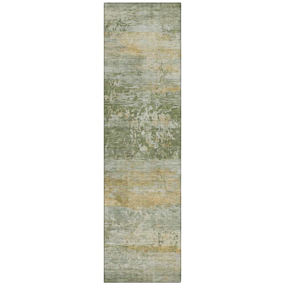 Machine Washable Indoor/Outdoor Chantille ACN2146 Aloe 2'3" x 7'6" Runner Rug. Picture 1