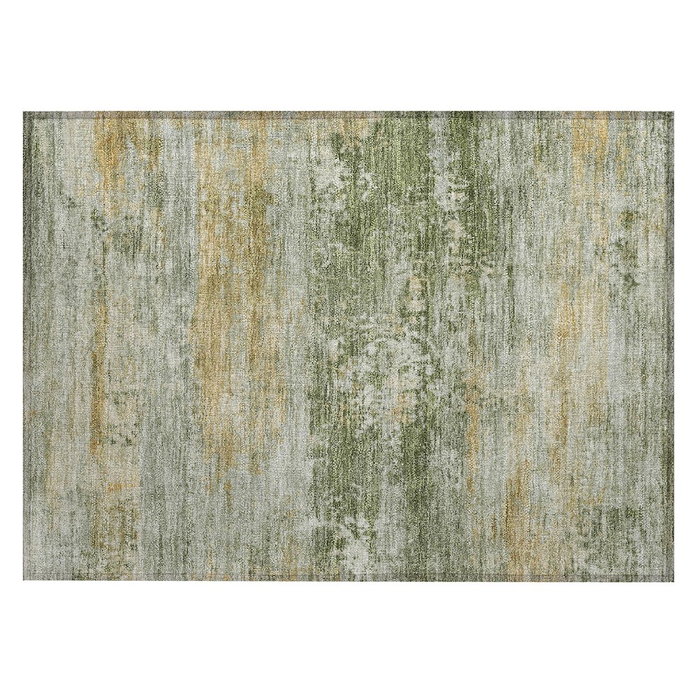 Machine Washable Indoor/Outdoor Chantille ACN2146 Aloe 1'8" x 2'6" Rug. Picture 1