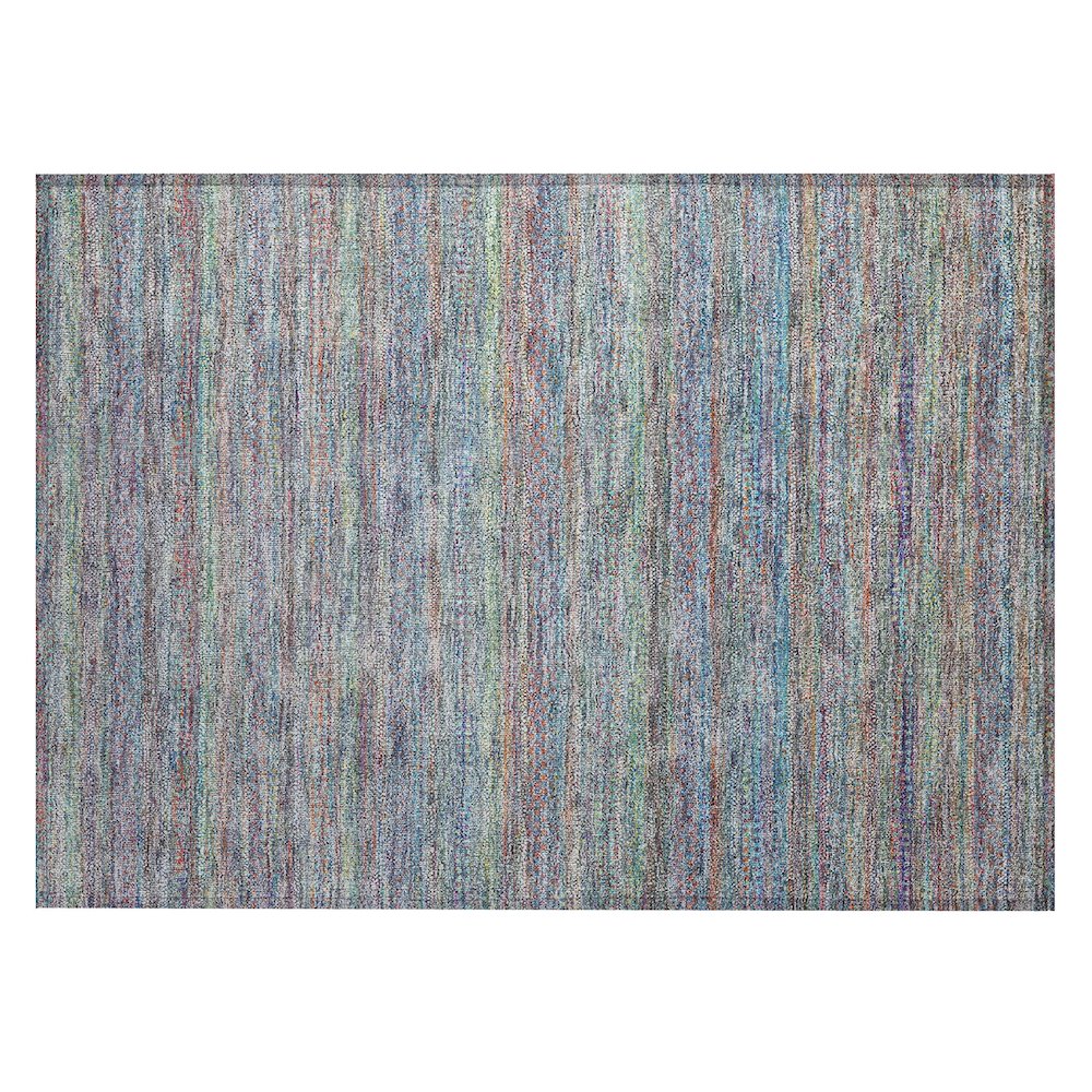 Machine Washable Indoor/Outdoor Chantille ACN2148 Blue 1'8" x 2'6" Rug. Picture 1