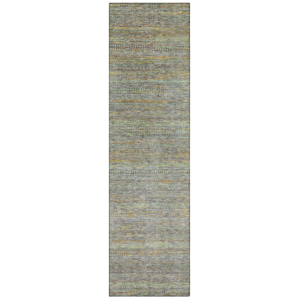Machine Washable Indoor/Outdoor Chantille ACN2148 Gray 2'3" x 7'6" Runner Rug. Picture 1