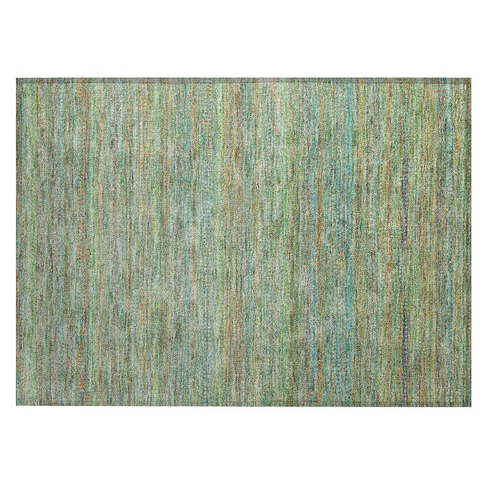 Machine Washable Indoor/Outdoor Chantille ACN2148 Green 1'8" x 2'6" Rug. Picture 1