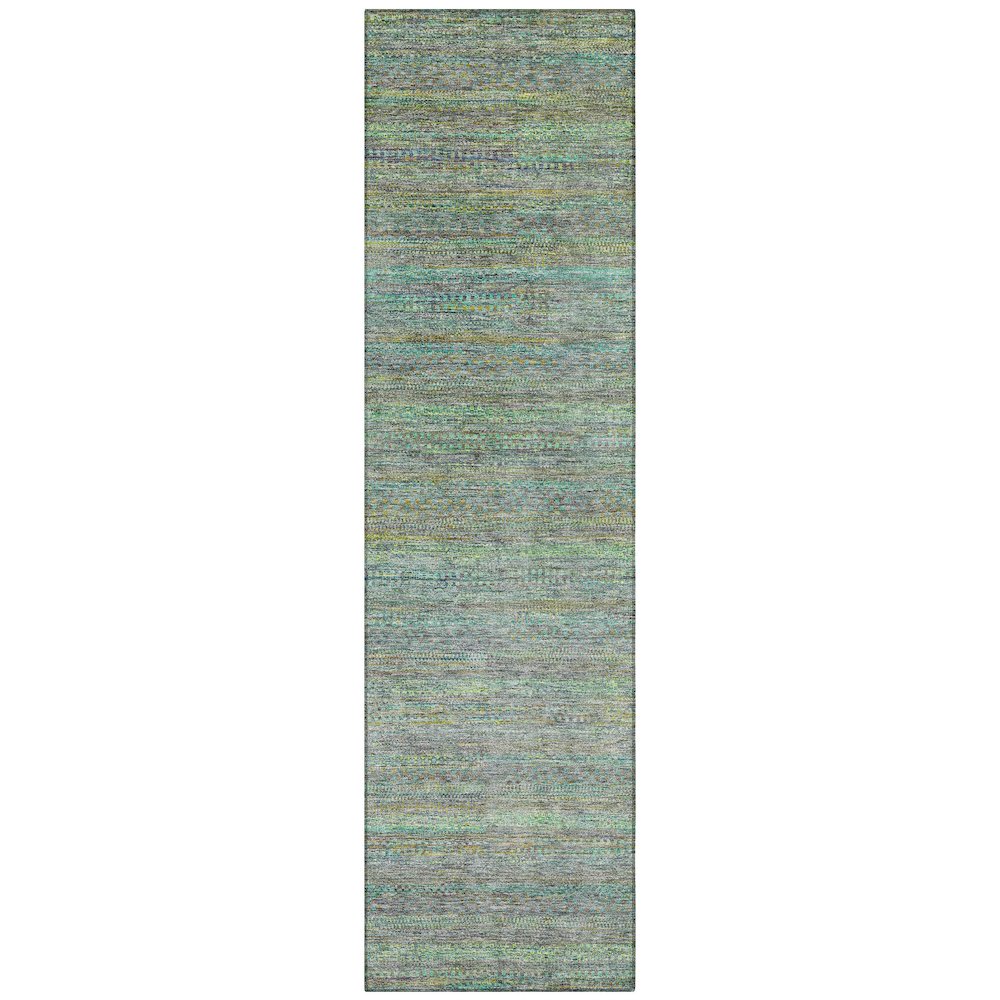 Machine Washable Indoor/Outdoor Chantille ACN2148 Pewter 2'3" x 7'6" Runner Rug. Picture 1