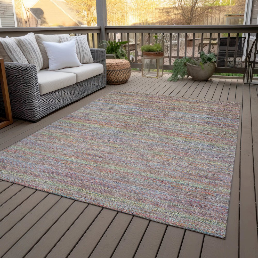 Machine Washable Indoor/Outdoor Chantille ACN2148 Terracotta 2'6" x 3'10" Rug. Picture 8