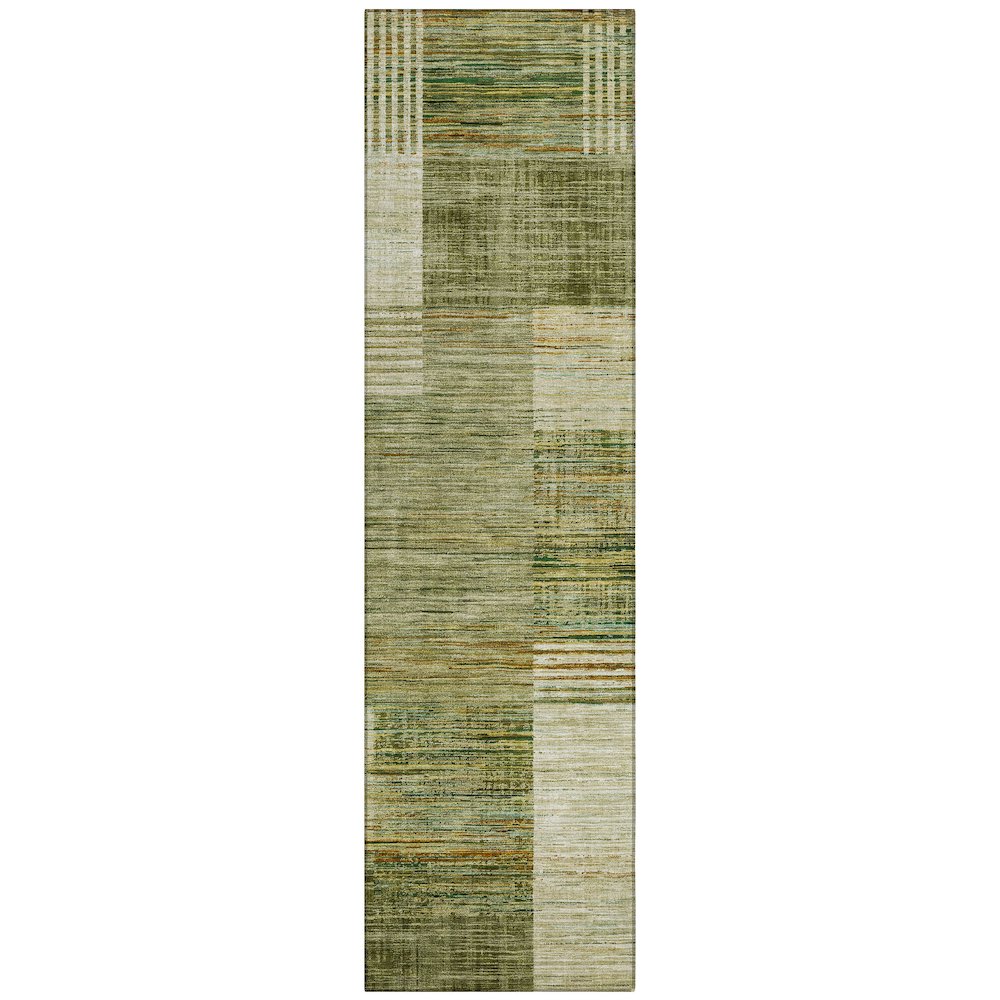 Machine Washable Indoor/Outdoor Chantille ACN2149 Aloe 2'3" x 7'6" Runner Rug. Picture 1