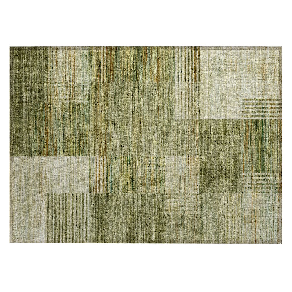 Machine Washable Indoor/Outdoor Chantille ACN2149 Aloe 1'8" x 2'6" Rug. Picture 1