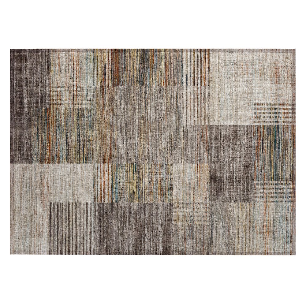Machine Washable Indoor/Outdoor Chantille ACN2149 Taupe 1'8" x 2'6" Rug. Picture 1