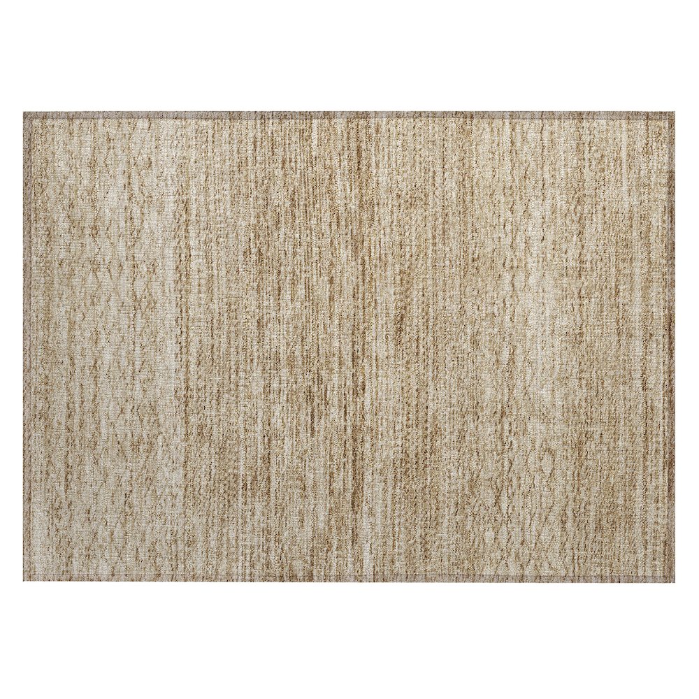 Machine Washable Indoor/Outdoor Chantille ACN2150 Beige 1'8" x 2'6" Rug. Picture 1