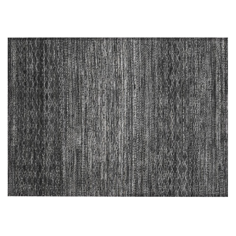 Machine Washable Indoor/Outdoor Chantille ACN2150 Charcoal 1'8" x 2'6" Rug. Picture 1