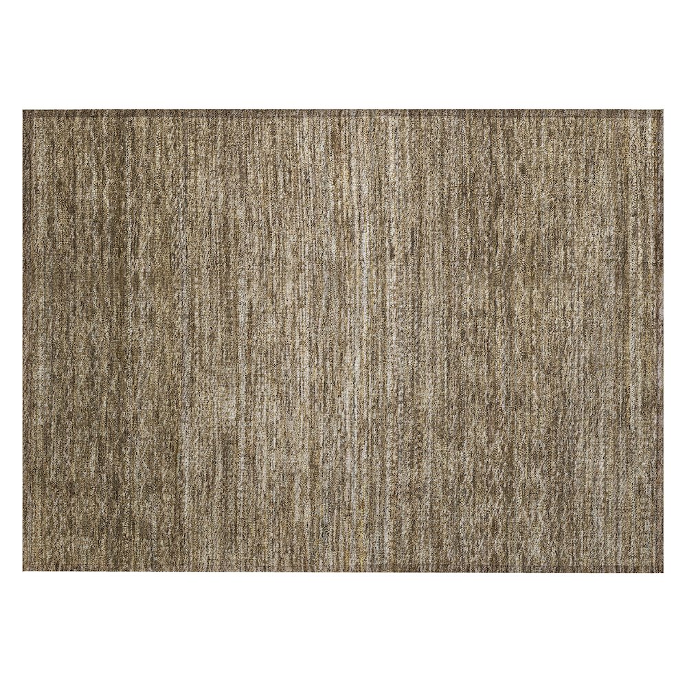Machine Washable Indoor/Outdoor Chantille ACN2150 Chocolate 1'8" x 2'6" Rug. Picture 1