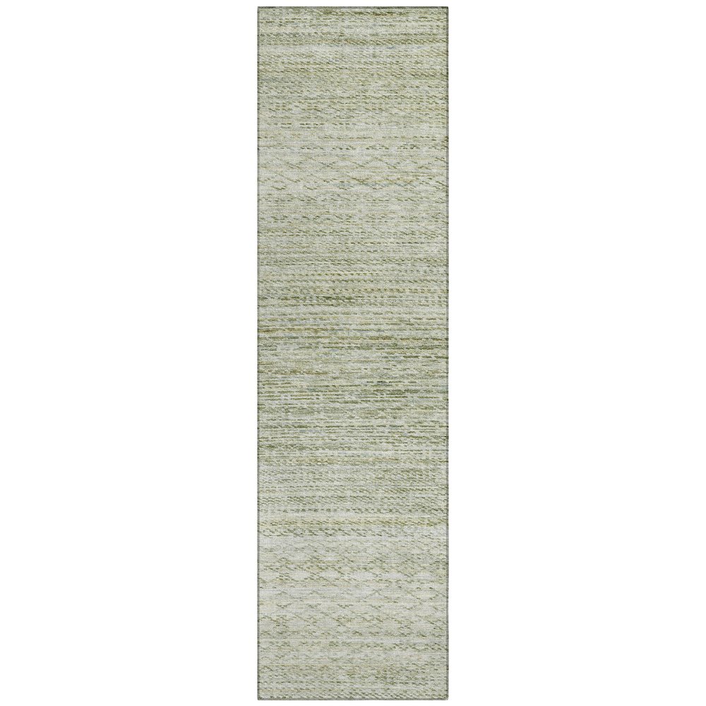 Machine Washable Indoor/Outdoor Chantille ACN2150 Sage 2'3" x 7'6" Runner Rug. Picture 1