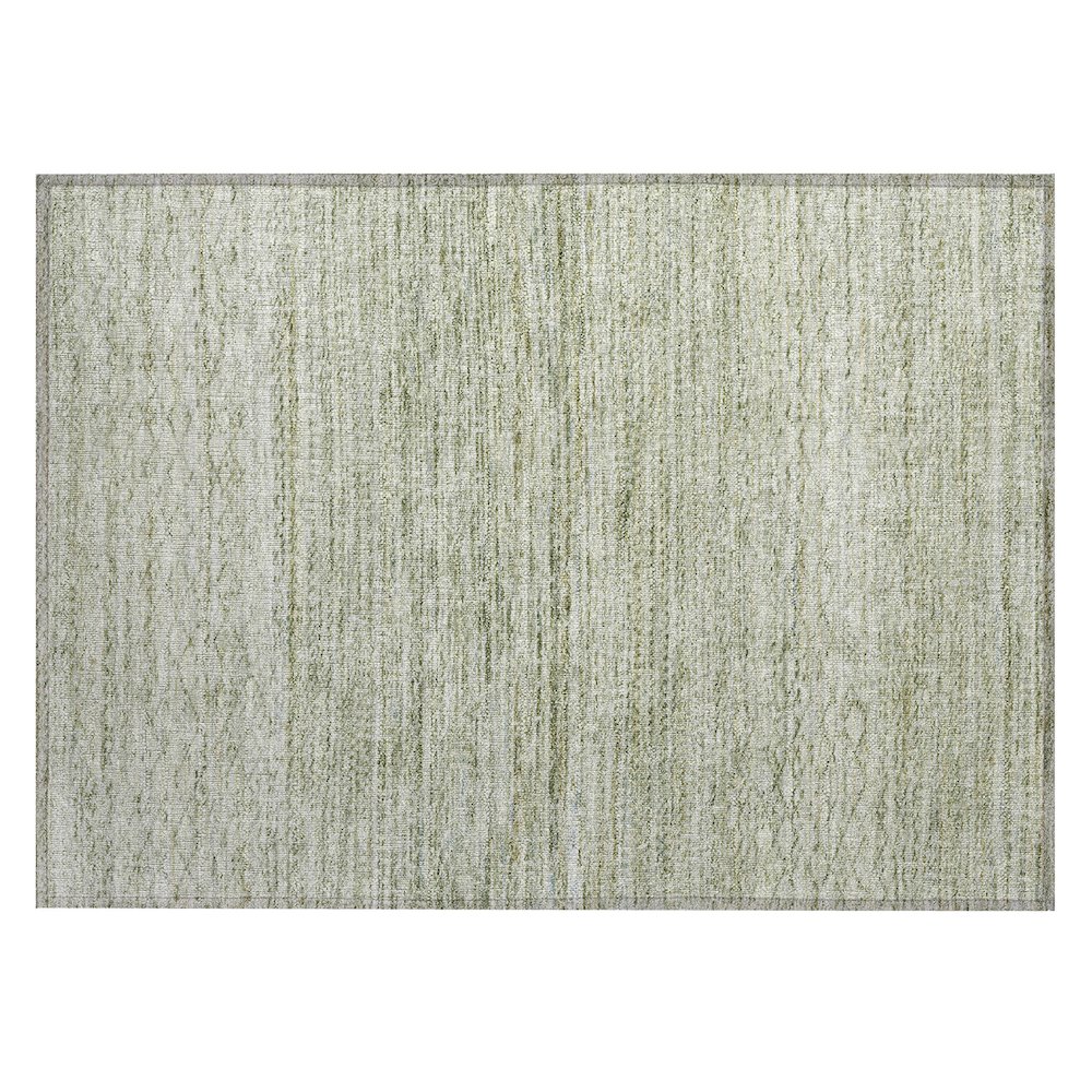 Machine Washable Indoor/Outdoor Chantille ACN2150 Sage 1'8" x 2'6" Rug. Picture 1