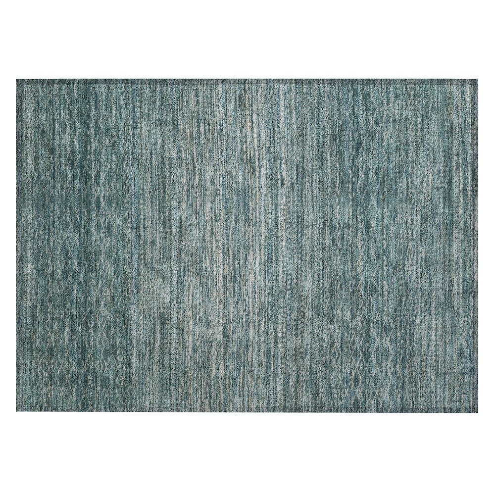 Machine Washable Indoor/Outdoor Chantille ACN2150 Teal 1'8" x 2'6" Rug. Picture 1
