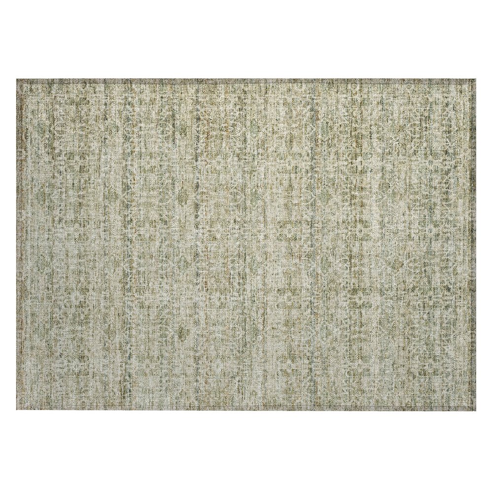 Machine Washable Indoor/Outdoor Chantille ACN2152 Sage 1'8" x 2'6" Rug. Picture 1