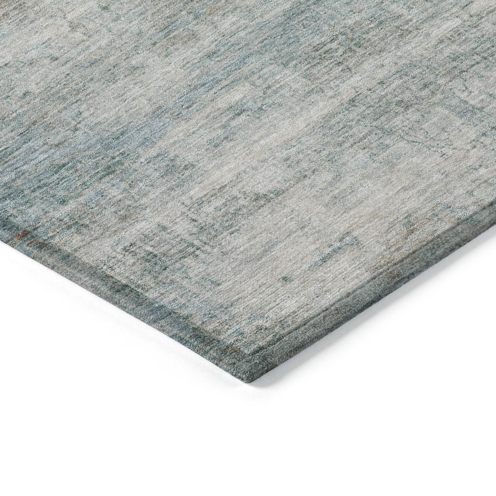 Machine Washable Indoor/Outdoor Chantille ACN2154 Aqua 1'8" x 2'6" Rug. Picture 3