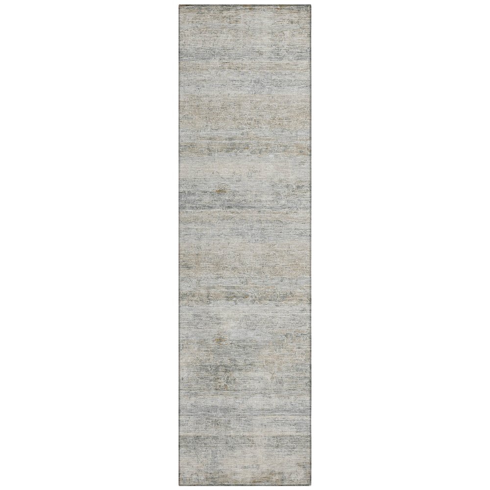 Machine Washable Indoor/Outdoor Chantille ACN2154 Granite 2'3" x 7'6" Runner Rug. Picture 1