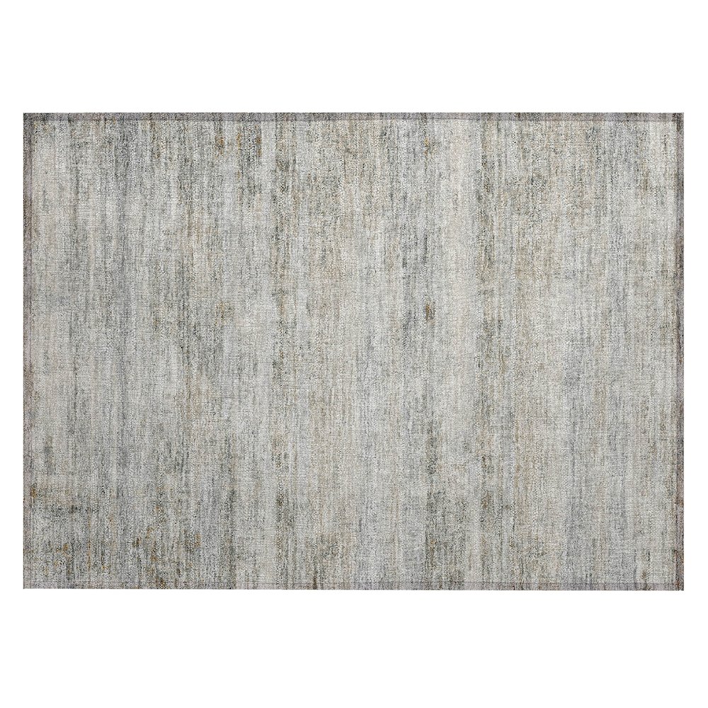 Machine Washable Indoor/Outdoor Chantille ACN2154 Granite 1'8" x 2'6" Rug. Picture 1