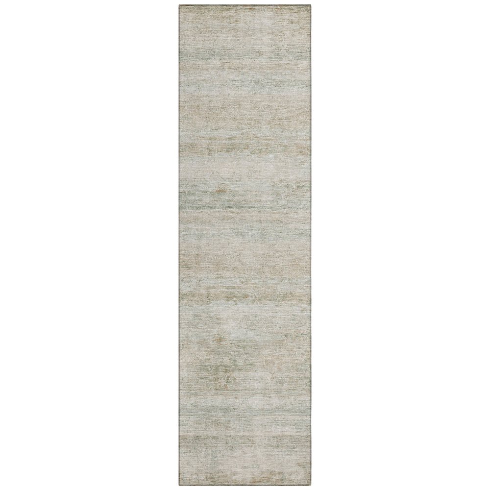 Machine Washable Indoor/Outdoor Chantille ACN2154 Putty 2'3" x 7'6" Runner Rug. Picture 1