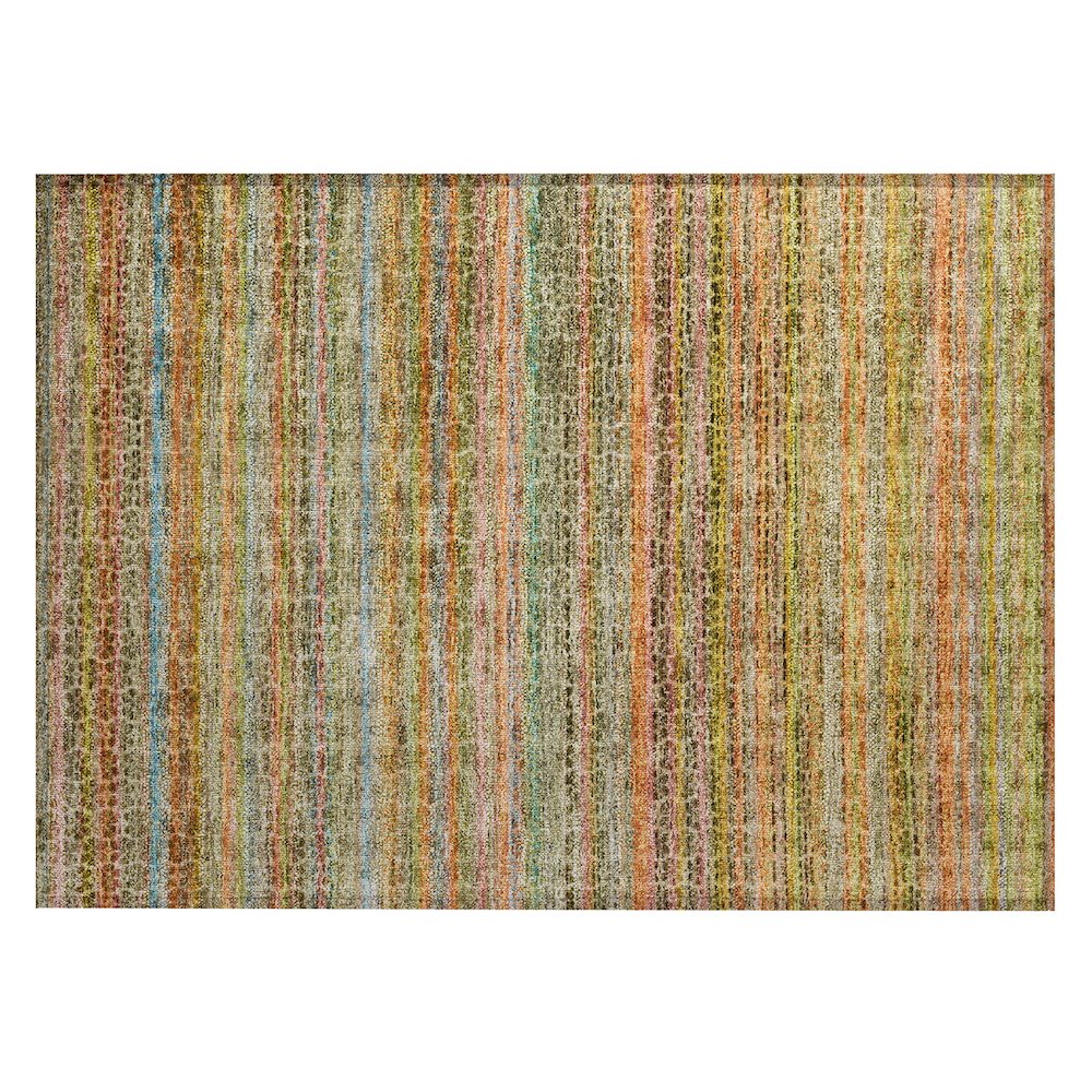 Machine Washable Indoor/Outdoor Chantille ACN2155 Coral 1'8" x 2'6" Rug. Picture 1