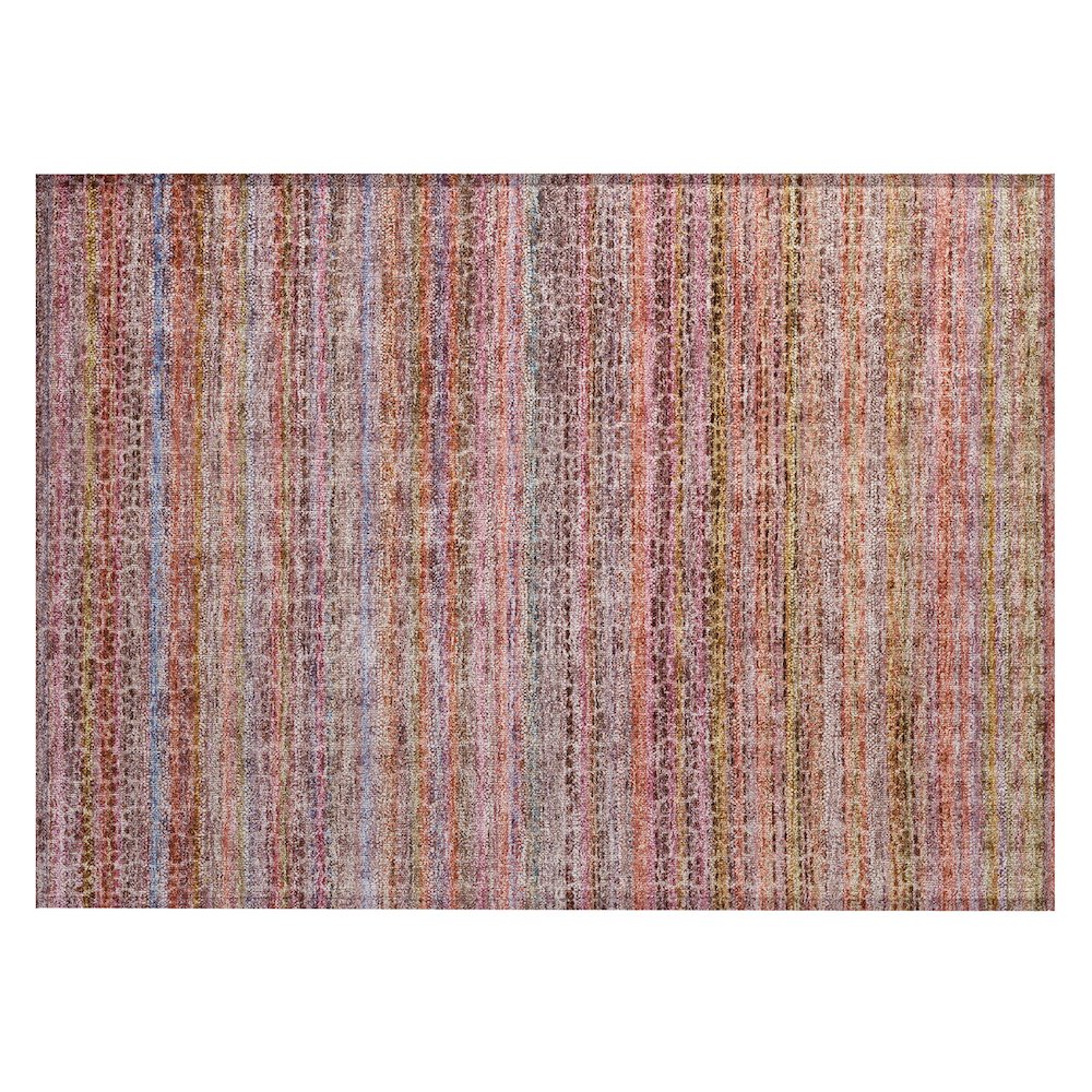 Machine Washable Indoor/Outdoor Chantille ACN2155 Pink 1'8" x 2'6" Rug. Picture 1