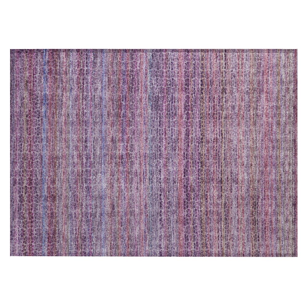 Machine Washable Indoor/Outdoor Chantille ACN2155 Purple 1'8" x 2'6" Rug. Picture 1