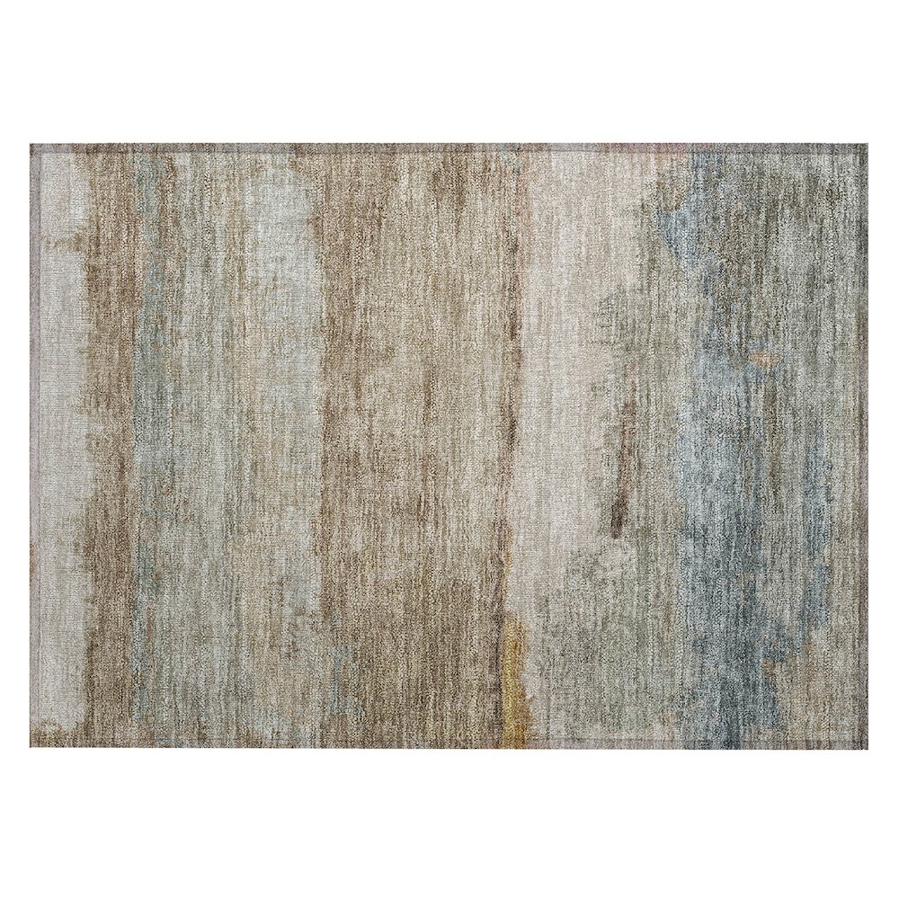 Machine Washable Indoor/Outdoor Chantille ACN2156 Beige 1'8" x 2'6" Rug. Picture 1