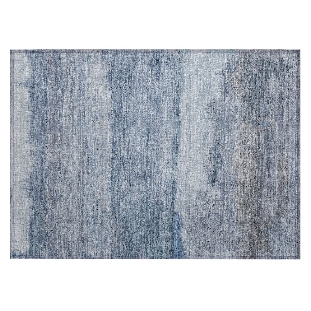Machine Washable Indoor/Outdoor Chantille ACN2156 Blue 1'8" x 2'6" Rug. Picture 1