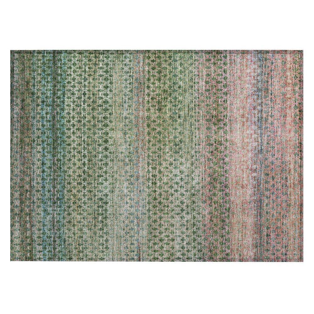 Machine Washable Indoor/Outdoor Chantille ACN2158 Aloe 1'8" x 2'6" Rug. Picture 1