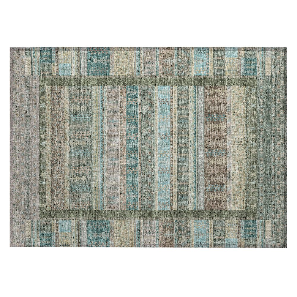 Machine Washable Indoor/Outdoor Chantille ACN2160 Aloe 1'8" x 2'6" Rug. Picture 1